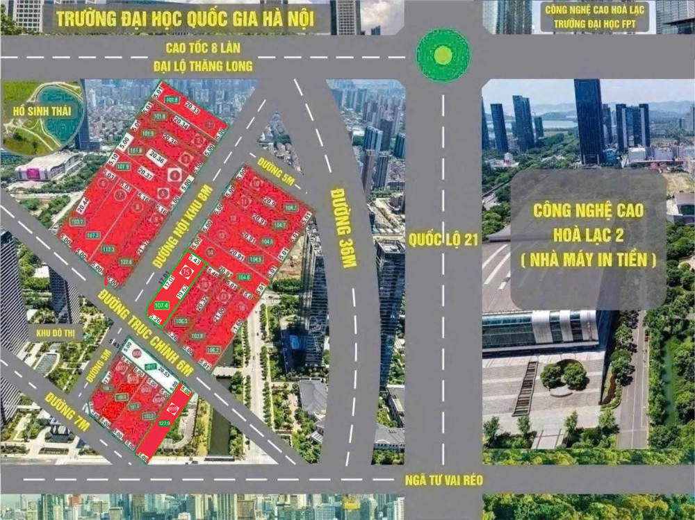 Bán Đất Chính Chủ Phú Cát/ Hòa Lạc 101.7M2 Đất Fun Thổ Cư. 4.X Tỷ , Lh 0966329691