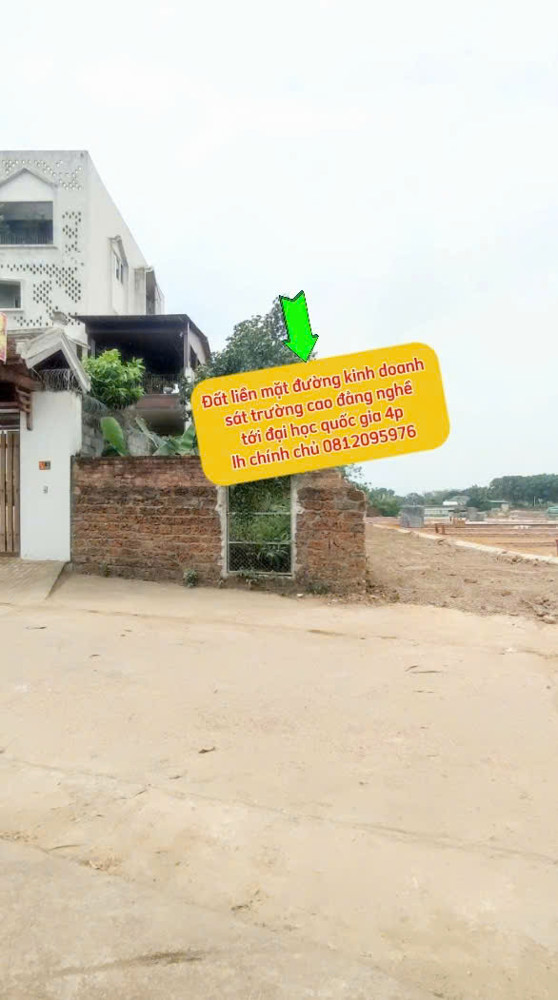 Hàng Hiếm Mảnh Đất 102M2 Đất Ở Hoàn Toàn Ngay Sát Đh Quốc Gia Thạch Thất