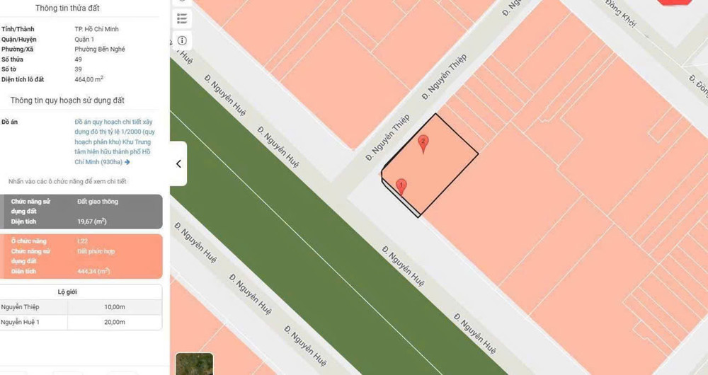 Siêu Phẩm Hiếm Bán Đ.nguyễn Huệ & Nguyễn Thiệp - Căn Sóc 2 Mặt Tiền Siêu Đẹp - Dt 18M*24m - Hdt 1,3