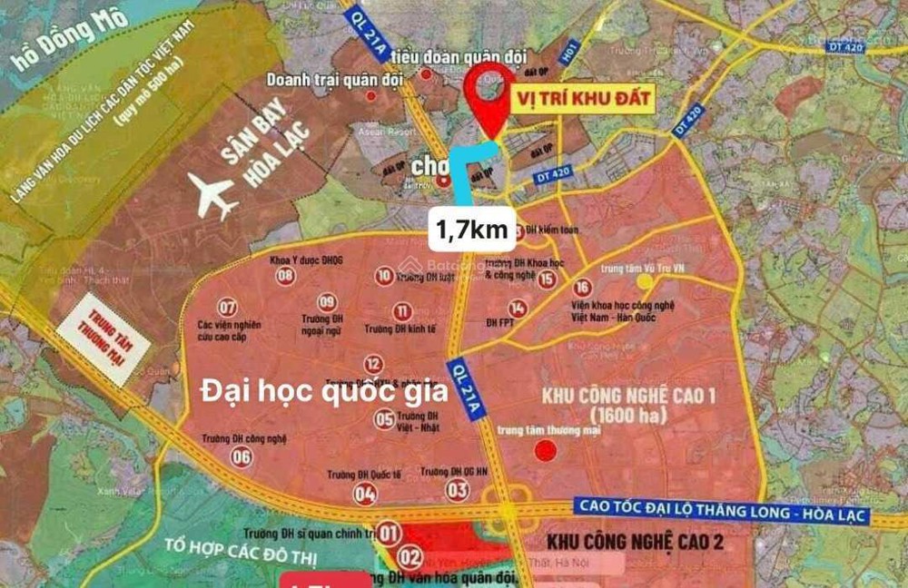 Bán Đất Bình Yên Hoà Lạc Gần Đại Học Quốc Gia Hà Nội Vốn 2,5 Tỷ Lh : 033.999.8988