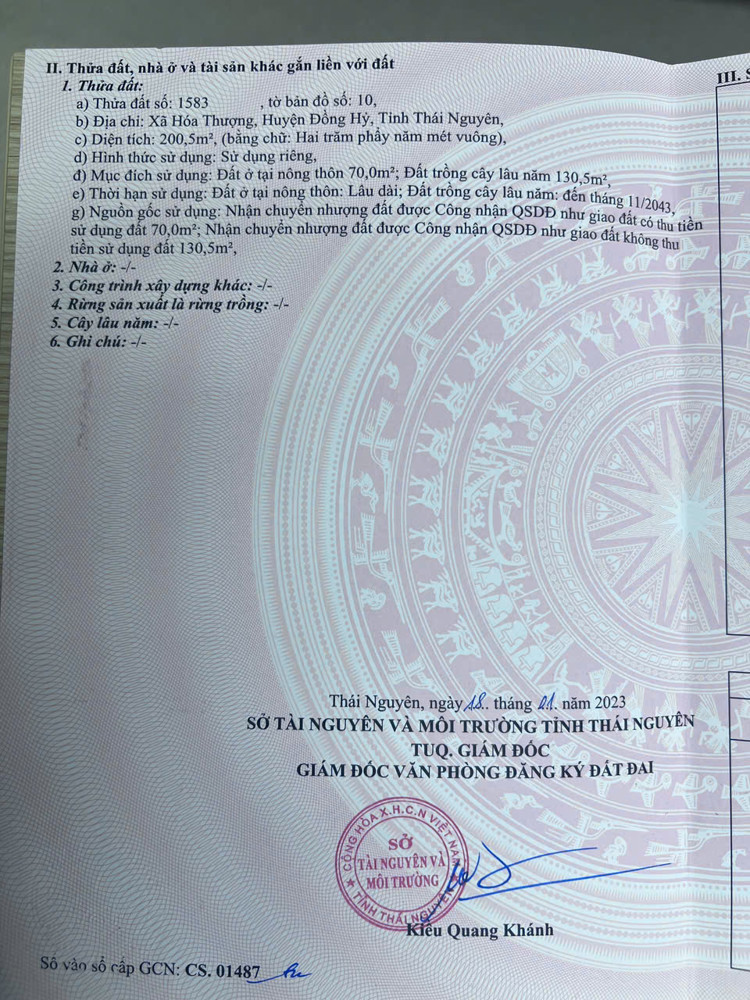 Bán Nhanh Lô Đất Trung Tâm Hóa Thượng – Hạ Tầng Đẹp – Giá Đầu Tư