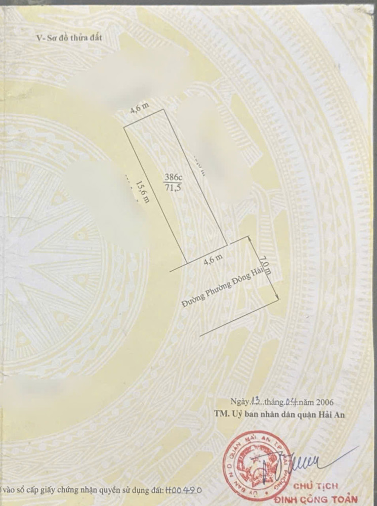 Bán Đất Mặt Đường Hạ Đoạn 40 – Đông Hải – Kinh Doanh Tốt – Giá 3,75 Tỷ