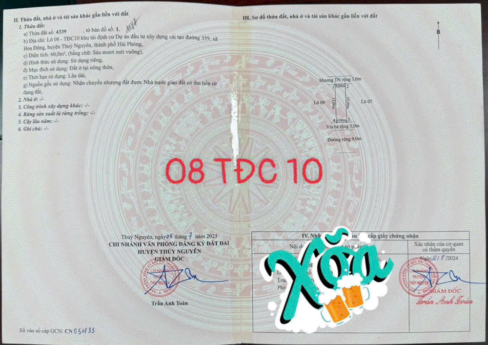 Bán Đất Tđc Hoa Động – Thuỷ Nguyên – Đường Rộng Vỉa Hè – Giá 3,9X Tỷ