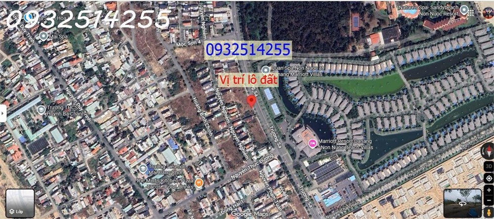 Giảm 500 Triệu Bán Nhanh Lô Đất Trường Sa -Đối Diện Marriott Resort - Ngũ Hành Sơn - Giá 83