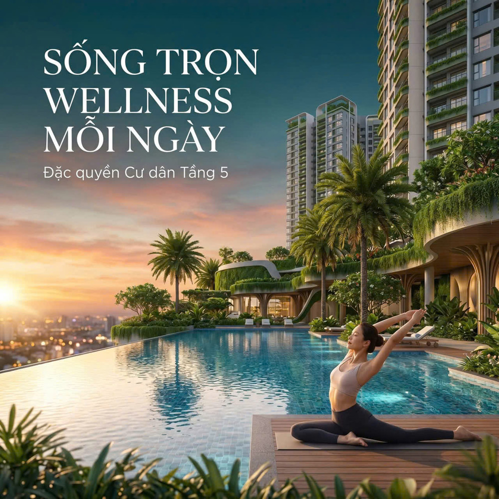 Căn Hộ Wellness Tại Q7 – Không Gian Sống Tinh Chọn The Peak Garden Giá Từ 75 Triệu/m2, 15% Kí Hđmb