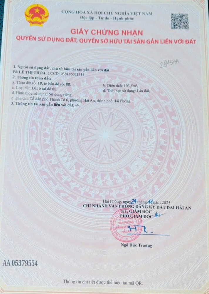 Bán Nhà Đông An - 104M 4 Tầng - Sân Cổng Riêng - Gần Chợ Cát Bi