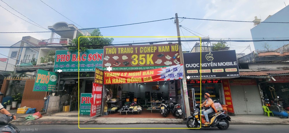 Cho Thuê Nhà Mặt Tiền Tân Kỳ Tân Quý Q.tân Phú 175M²,Ngang 7M, 25Triệu