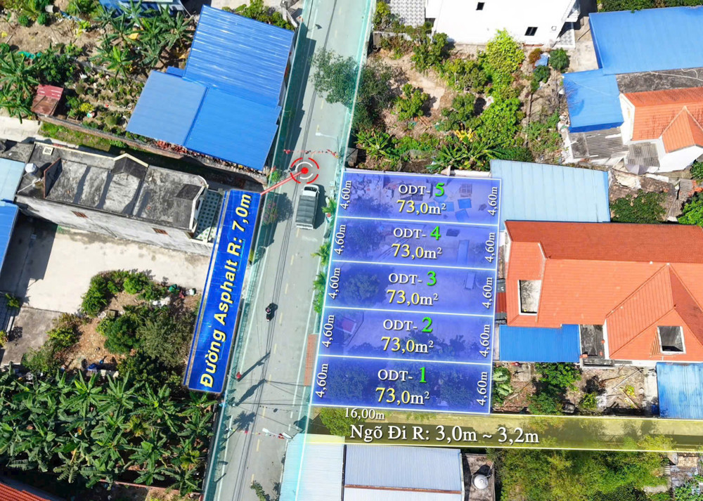 Mở Bán 5 Lô F0 Mặt Đường Nhựa Hợp Thành – Thuỷ Nguyên – Giá Từ 1,7 Tỷ