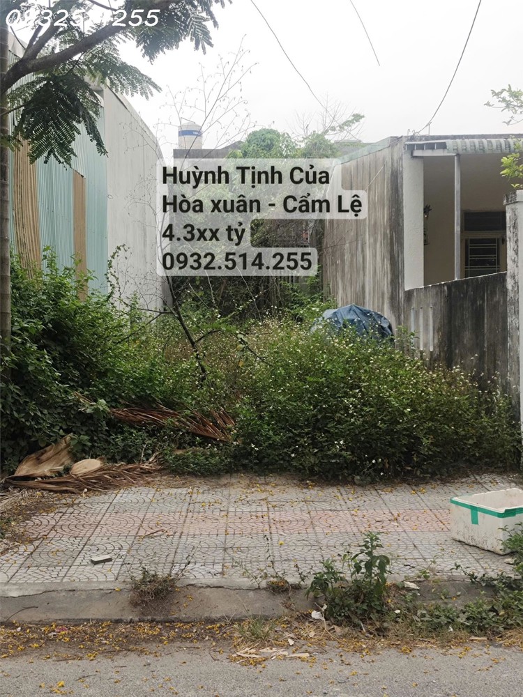 Bán Lô Đất Huỳnh Tịnh Của - Hoà Xuân - Cẩm Lệ - Đà Nẵng - Đối Diện Chung Cư Thương Mai - Giá Đầu Tư