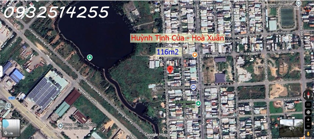 Bán Lô Đất Huỳnh Tịnh Của - Hoà Xuân - Cẩm Lệ - Đà Nẵng - Đối Diện Chung Cư Thương Mai - Giá Đầu Tư