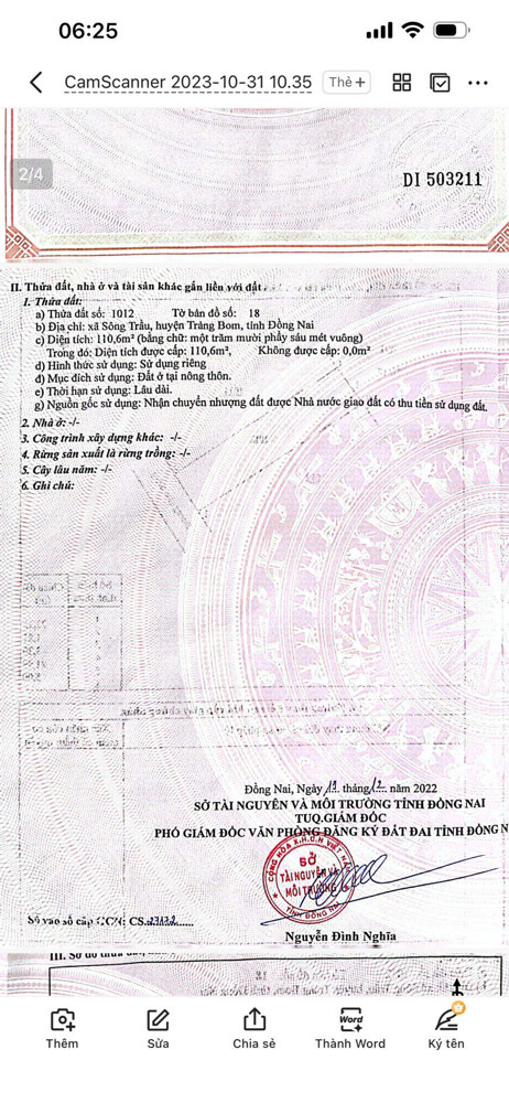 Chính Chủ Bán Đất Trảng Bom – Đồng Nai