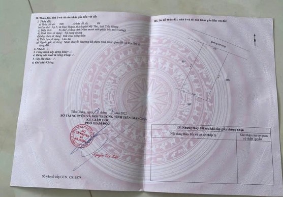 Cần Bán Nền Diện Tích 5X10m Full Thổ Cư - Gần Trung Tâm Mỹ Tho, Cách Đường Nhựa Lớn 120M