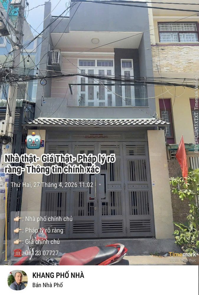 Ngộp Bank Bán Gấp Nhà 2 Mặt Tiền 4X 18 –Hxh 10M, Tphcm