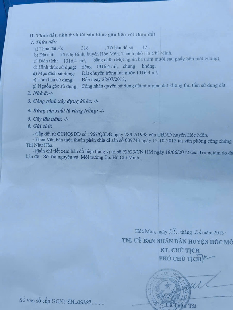 Đất Mặt Tiền Nhị Bình 5 – Đông Thạnh – Đường Sắp Nhựa 8M Chỉ 7,6 Tỷ