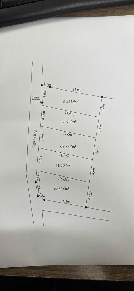 Bán Dãy Đất Khu Chợ Cầu Vồng – Lõi Du Lịch – Ngõ Thông – Giá 22Tr/m²