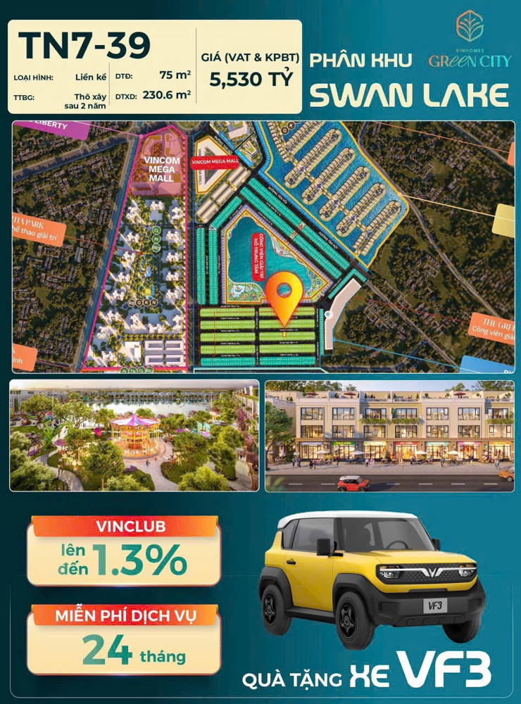 Vốn Nhỉnh 750 Triệu - Sở Hữu Ngay Nhà Vinhomes Green City