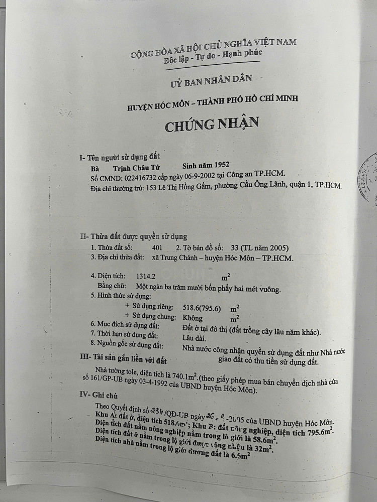 Siêu Phẩm 2 Mt Nguyễn Ảnh Thủ – Góc Song Hành – Giảm 55 Tỷ
