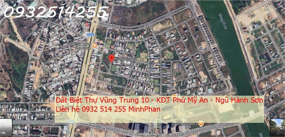 Chính Chủ Cần Bán Nhanh Lô Đất Biệt Thự Khu Đô Thị Phú Mỹ An - Ngũ Hành Sơn - 300M2 - Đường 7M5 