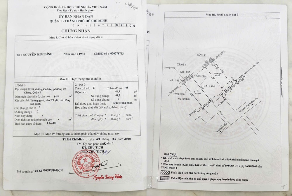 Nhà Đẹp – Giá Tốt – Chính Chủ Bán Nhà Đường Nguyễn Khắc Nhu Phường Cô Giang, Quận 1, Hcm