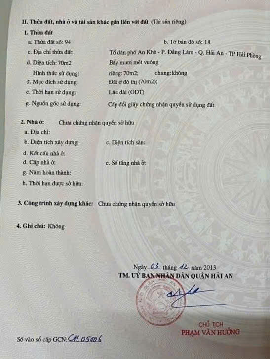 Bán Đất Ngõ 162 Trung Lực - Đằng Lâm - 70M - Ô Tô Vào Tận Nơi