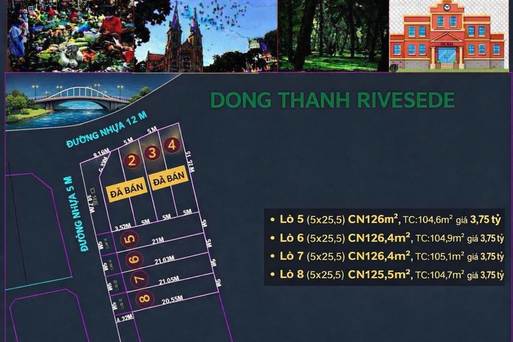 Bán Đất 5X23m Giá 3,75 Tỷ Đường Nhựa 6M Thông Đông Thạnh 7