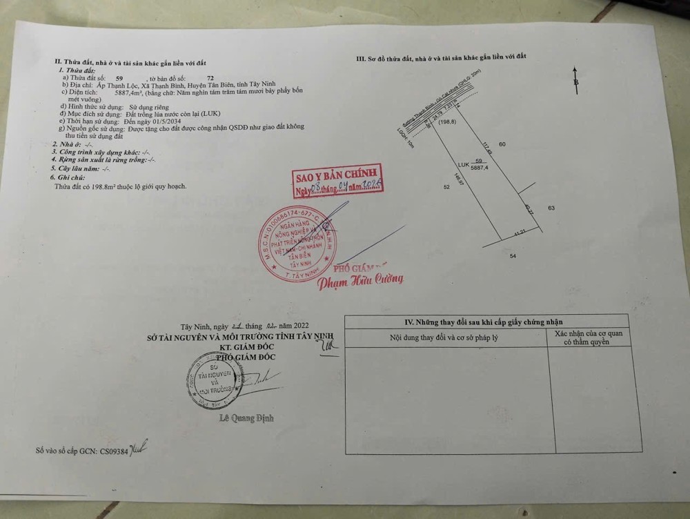 Ht Cần Bán Nhanh 2,5 Tỷ Đất Tại Thạnh Lộc Tân Biên Tỉnh Tây Ninh