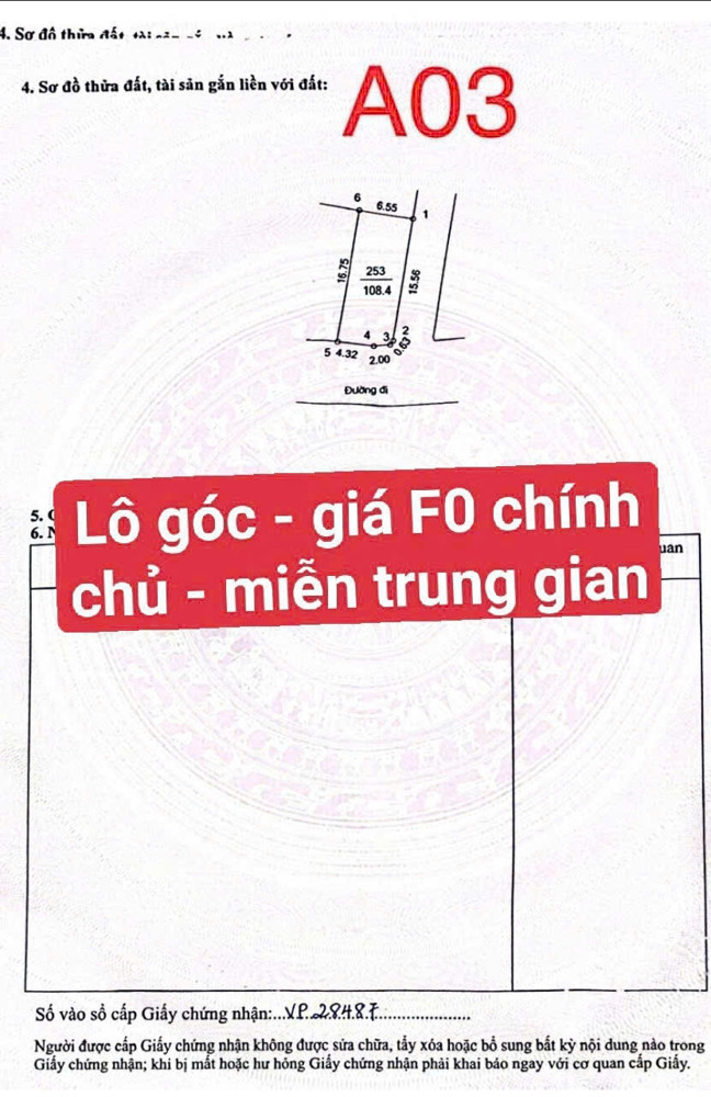 Cần Tiền Gấp Lô Đất View Hồ 100M2 Vài Bước Tới Đại Học Quốc Gia Hà Nội