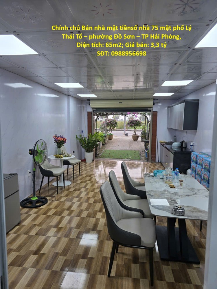 Chính Chủ Bán Nhà Mặt Tiền Lý Thái Tổ Đồ Sơn – Gần Biển Đồi Rồng – 65M2 – 3.3 Tỷ – Kinh Doanh Tốt