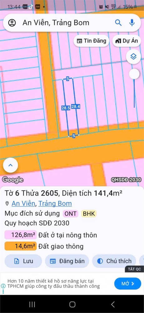 Đầu Tư Sinh Lời - Giá Tốt - Chính Chủ Cần Bán Lô Đất Xã An Viễn, Huyện Trảng Bom, Đồng Nai