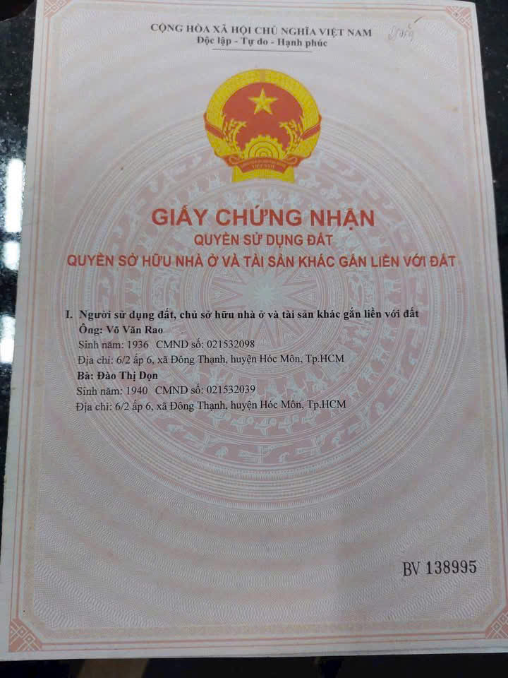Mặt Tiền Nguyễn Thị Sáng, Hóc Môn – Ngang 7M Hiếm – Giá Chỉ 6.9 Tỷ