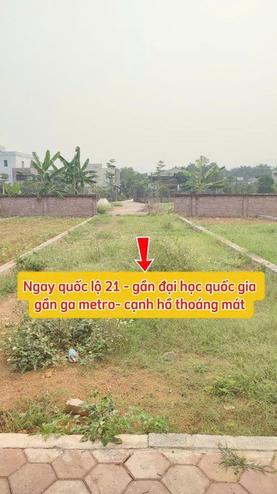 Cắt Lỗ Sâu 300Tr – Lô Đất 102M2 Mặt Tiền Cực Rộng Sát Ql21
