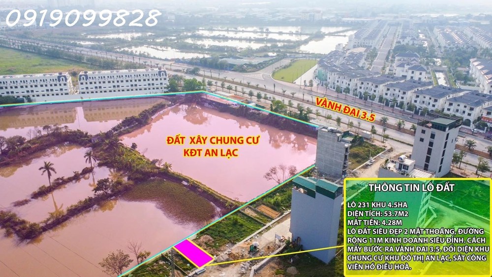 Vân Canh Đất Dịch Vụ Khu 4.5Ha Diện Tích 54M Giá 18Xtr/m Chính Chủ Bán Lô