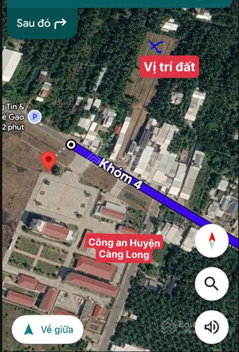 Bán Lô Đất Thổ Cư, Mặt Tiền Đắc Địa Ql53, Đối Điện Công An Huyện Càng Long, Tỉnh Trà Vinh