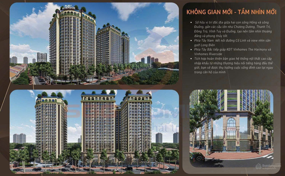 Cơ Hội Sở Hữu Căn Hộ Cao Cấp Tại Ruby Riverside - Phúc Đồng, Long Biên - Vị Trí Đắc Địa