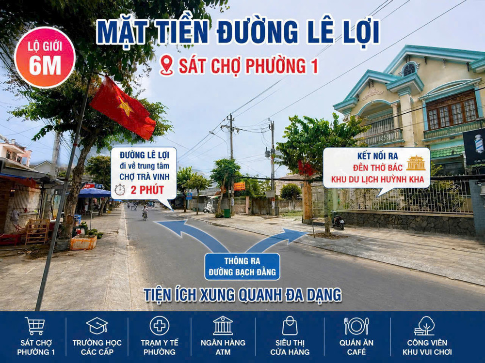 Đất Nền Trung Tâm - Cạnh Chợ Phường 1 - Vị Trí Đẹp Tại Trà Vinh - Tiềm Năng Và Đầu Tư Sinh Lời Cao