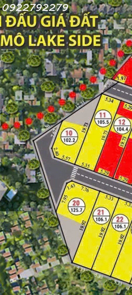 Chiết Khấu Sâu Lô Góc - Giáp Dự Án Đất Đấu Giá Đồng Mô Lakeside
