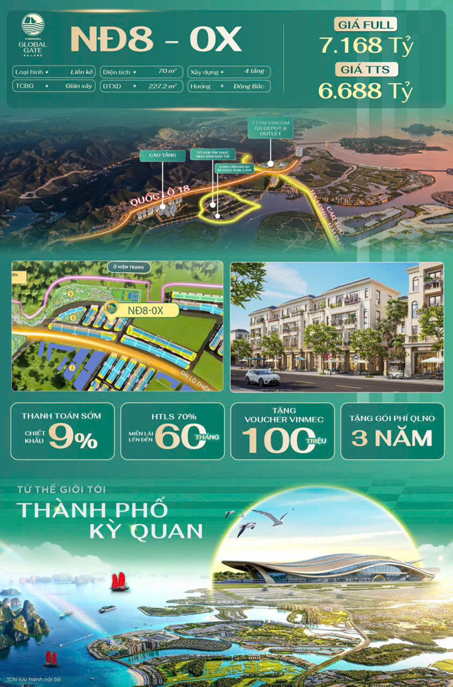 Nhỉnh 1 Tỷ, Bạn Sở Hữu Ngay Siêu Phẩm Liền Kề 70M Tại Dự Án Đẳng Cấp Nhất Thế Giới