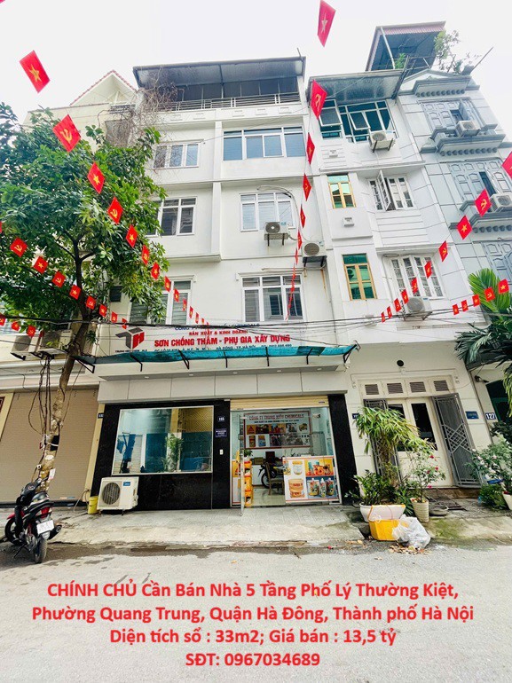 Chính Chủ Cần Bán Nhà 5 Tầng Phố Lý Thường Kiệt, Phường Quang Trung, Quận Hà Đông, Thành Phố Hà Nội