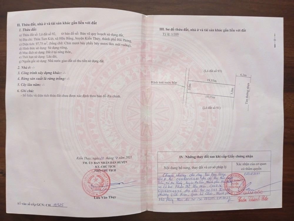 Bán Lô Đất Giá Cực Tốt Tại Khu Đấu Giá Tam Kiệt, Trung Tâm Xã Hữu Bằng (Nay Là Xã Kiến