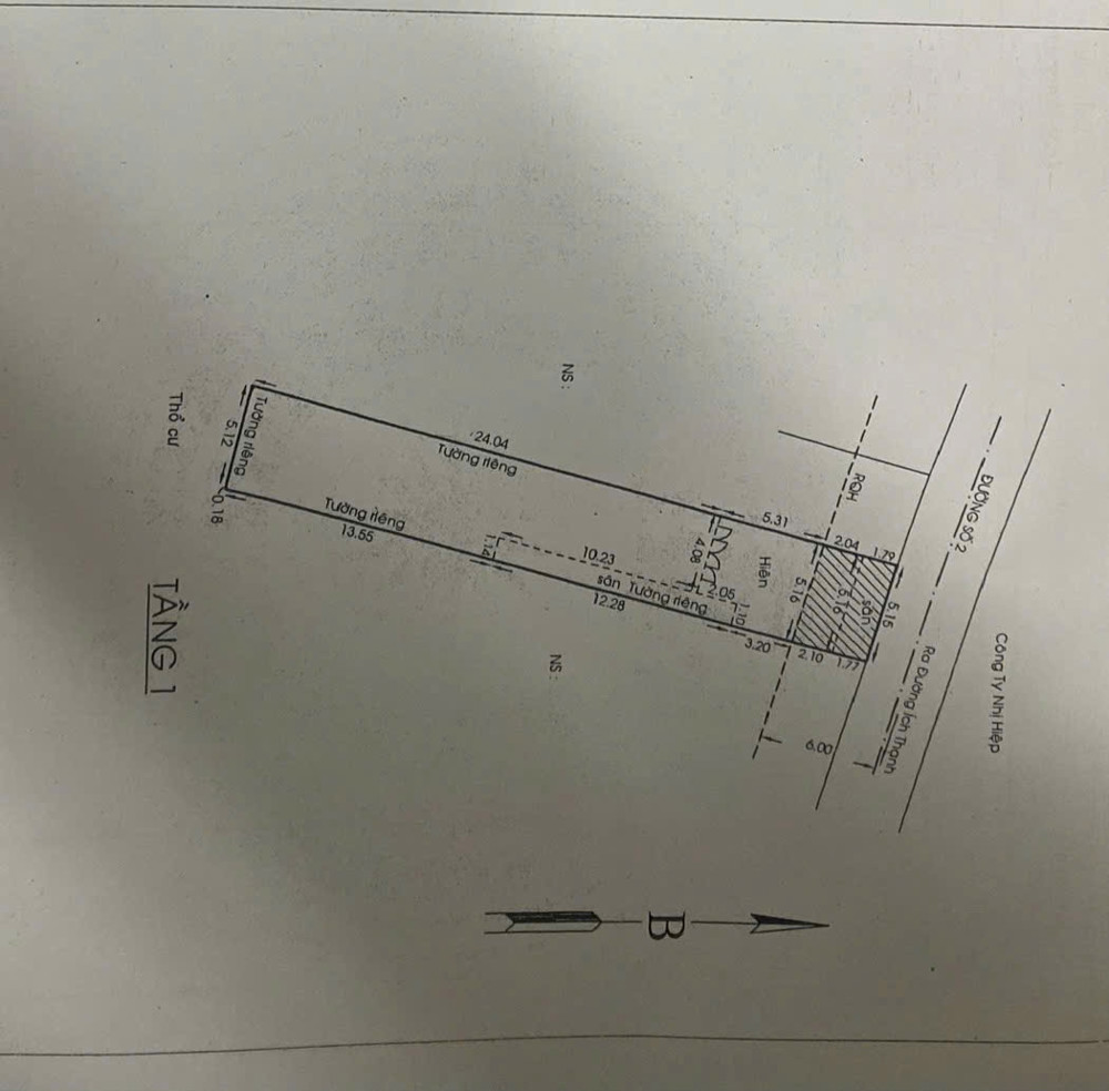 Bán Đất Tặng Nhà Mặt Tiền Đường Số Lò Lu, Chỉ 48 Triệu/m²