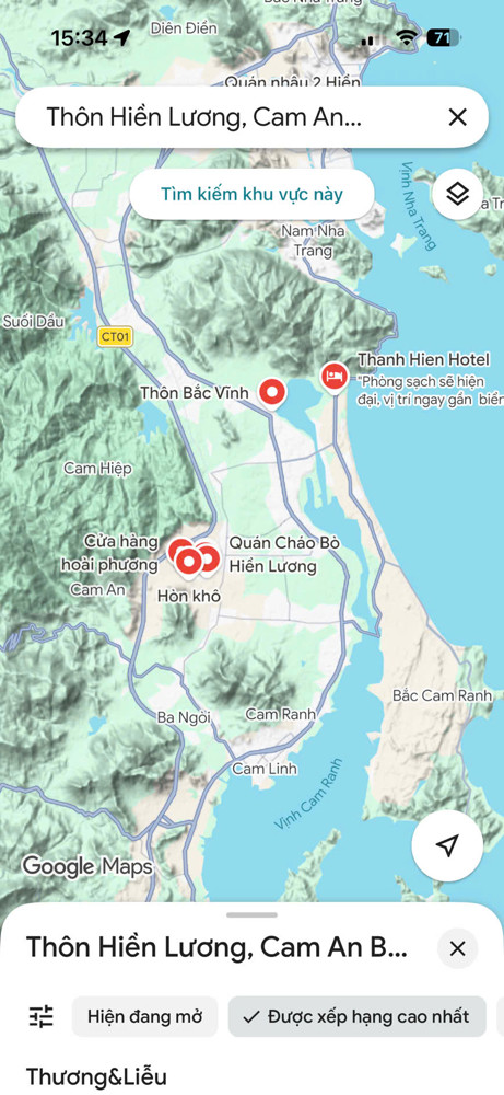 Đất Đẹp – Giá Tốt – Chính Chủ Cần Bán Lô Đất Tại Thôn Hiền Lương, Cam An Bắc, Cam Lâm, Khánh Hoà
