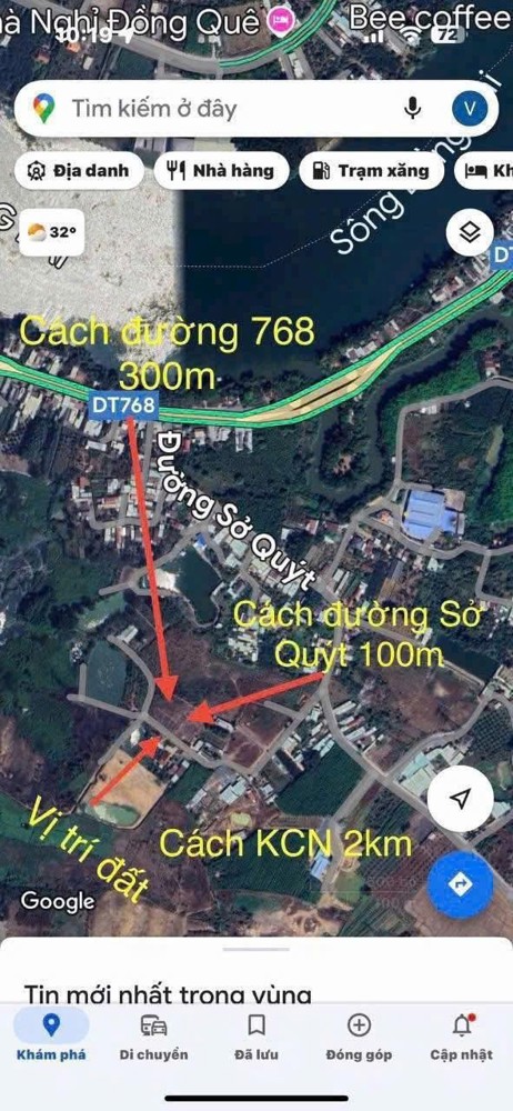 Bán Đất 110M2 Gần Chợ Sở Quýt (Trảng Dài New),Shr Đường 2 Ô Tô, Giá Cực Rẻ
