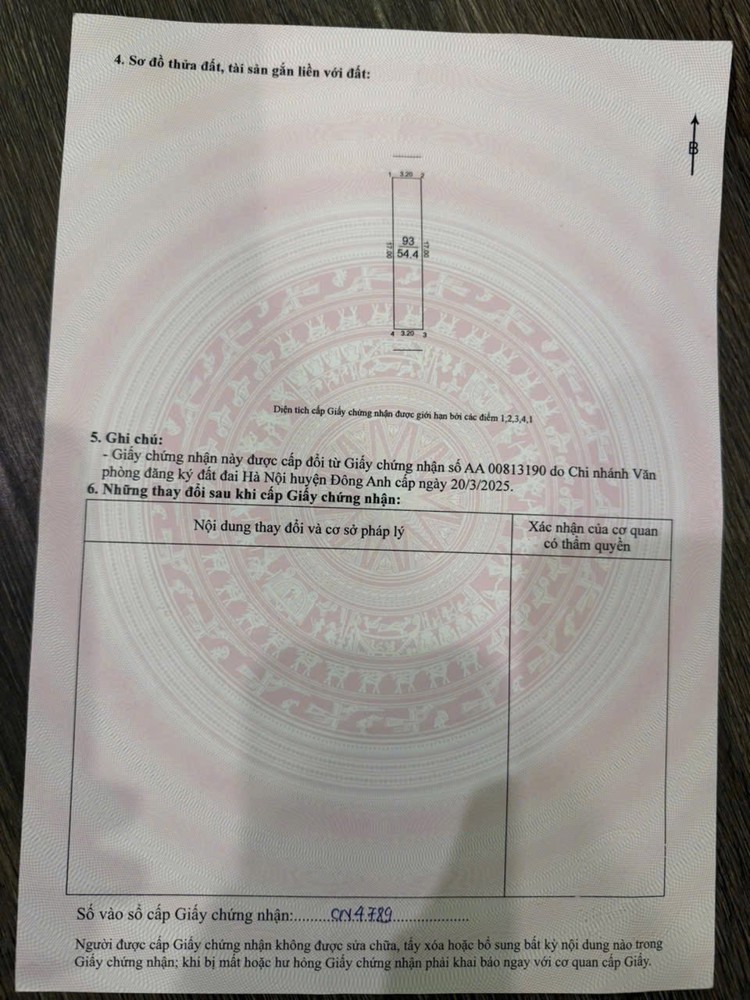 Bán Lô Đất Đẹp Tổ 13- Ttđa - Hn 5 Tỷ 3 Lh 0356118296 54,5M2