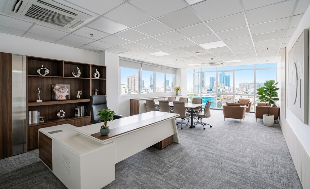 Văn Phòng 160M² Sẵn Nội Thất – Bàn Giao Ngay Tại Vno 129 Điện Biên Phủ