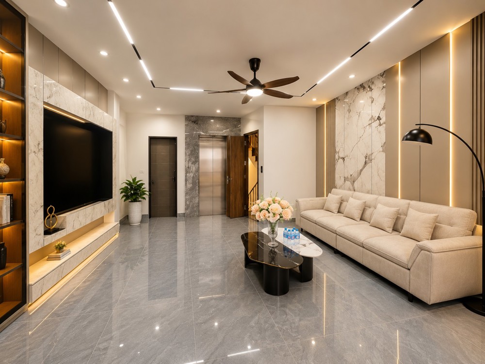 46M² X 6 Tầng Trung Tâm Thạch Bàn – Cổ Linh Gara Ô Tô , Thang Máy Full Nội Thất Giá 12,X Tỷ