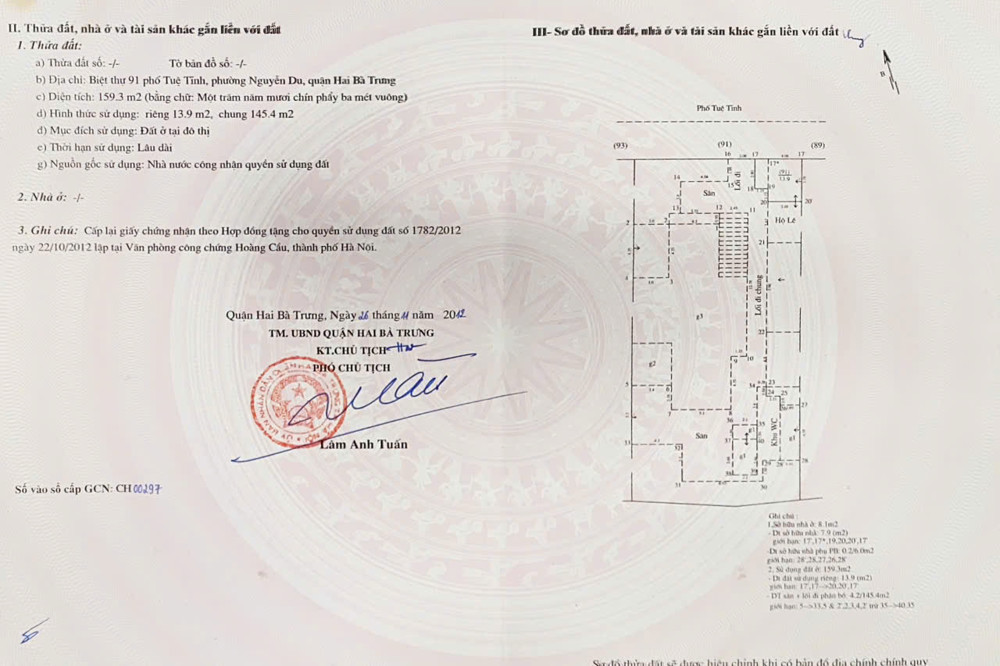 Bán Nhà 2 Tầng Mặt Phố 91 Tuệ Tĩnh,Hai Bà Trưng, Sổ Đỏ Chính Chủ, Giá Bán Hợp Lý