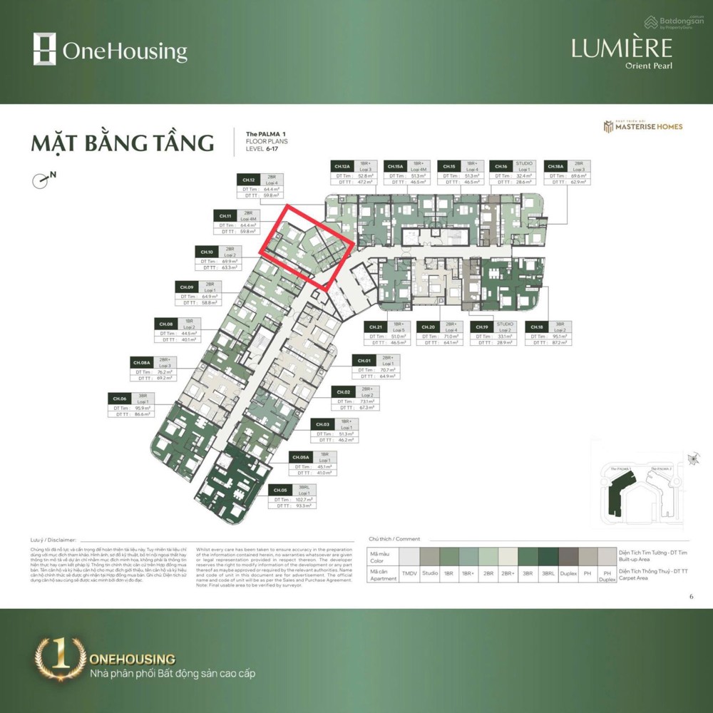 Căn 2Pn Giá Tốt Nhất Tại Lumière Orient Pearl – Masterise Homes