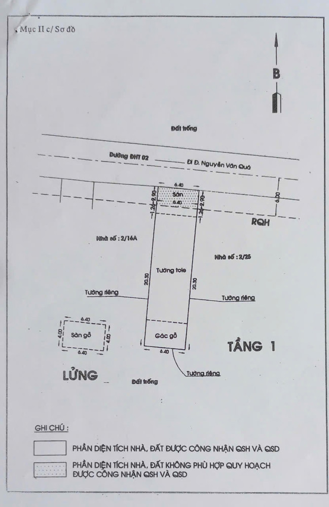Nhà (6.4X24) Mt Đông Hưng Thuận 45, Tân Hưng Thuận, Q12 – 12 Tỷ