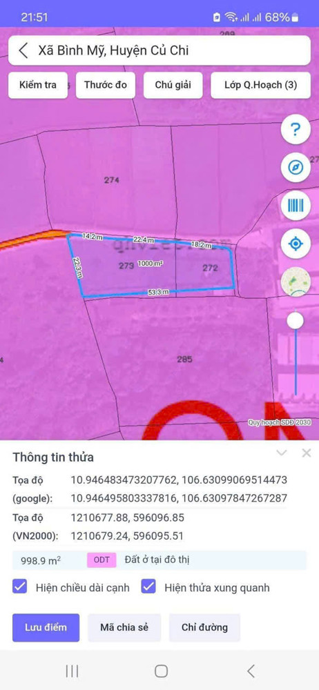 Hàng Thơm Bình Mỹ – 1.000M² Full Thổ Cư – Đường Xe Hơi – Giá Chỉ 10 Tỷ‼