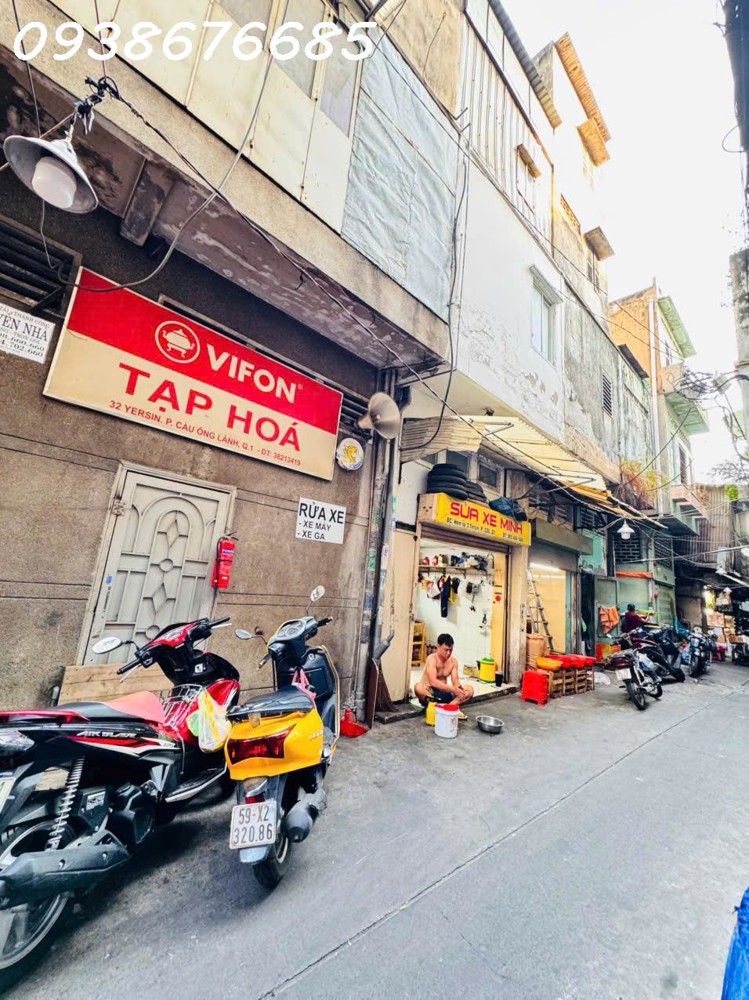 Bán Nhà 5 Tầng Mặt Tiền Hẻm Chợ Kinh Doanh Đ.yersin, Quận 1- Dt 4M*20,5M- Giá Trị Khai Thác Dòng